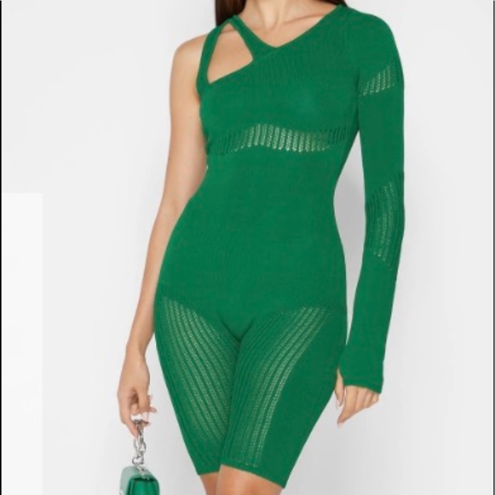 Maniere De Voir Green Playsuit